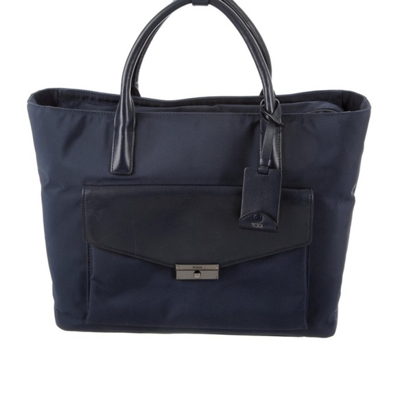 Tumi Handbags - Tumi “Larkin” Blue Tote Bag